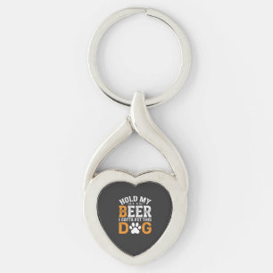 Porte-clés Tiens Ma Bière Amateur de Chien
