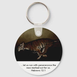 Porte-clés Tiger Inspiration Encouragement à courir la course