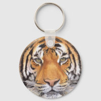 "Tiger Spot" sur blanc, aquarelle