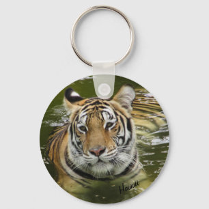 Porte-clés Tigre dans l'eau
