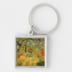 Porte-clés Tigre dans une tempête tropicale 1891