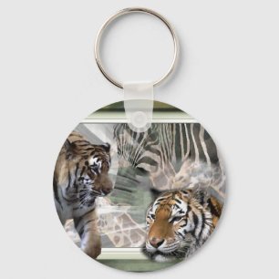 Porte-clés Tigre, Zèbre, Giraffe, Cadeaux Amateurs