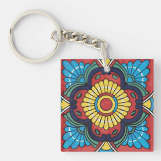 Porte-clés Tile mexicaine Rouge 