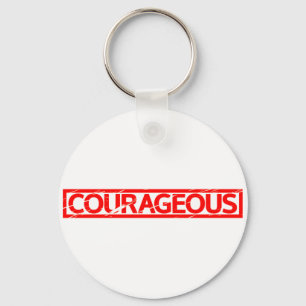 Porte-clés Timbre courageux