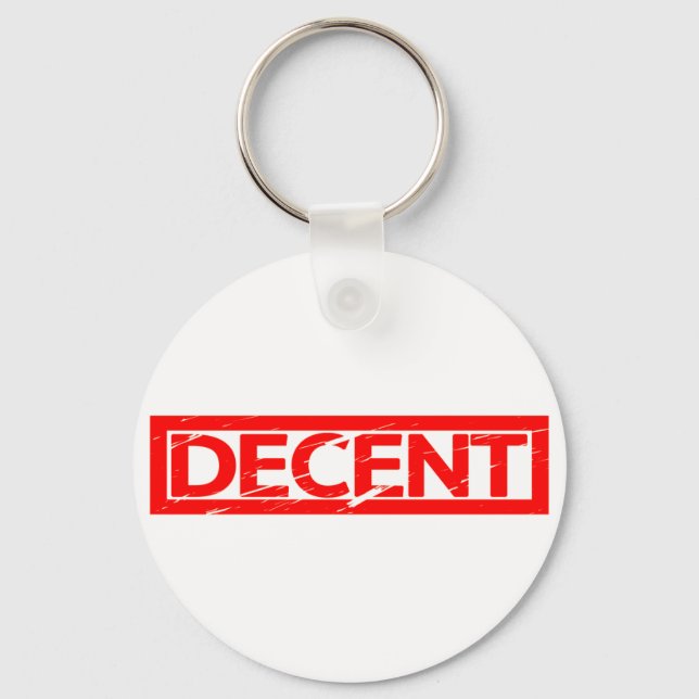 Porte-clés Timbre décent (Recto)