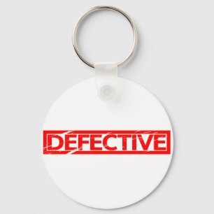 Porte-clés Timbre défectueux
