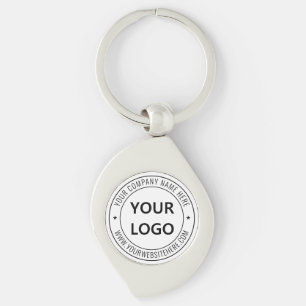 Porte-clés Timbre d'entreprise du logo d'entreprise personnal