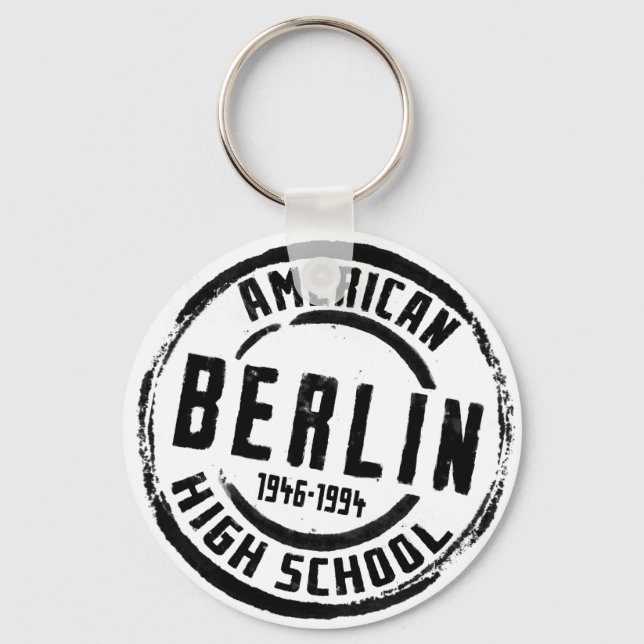 Porte-clés Timbre du lycée américain de Berlin A004 (Recto)