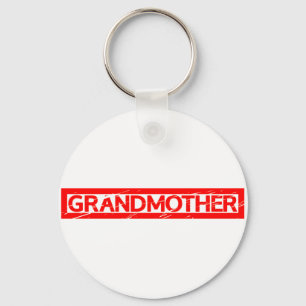 Porte-clés Timbre grand-mère