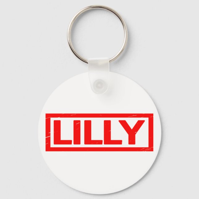 Porte-clés Timbre Lilly (Recto)