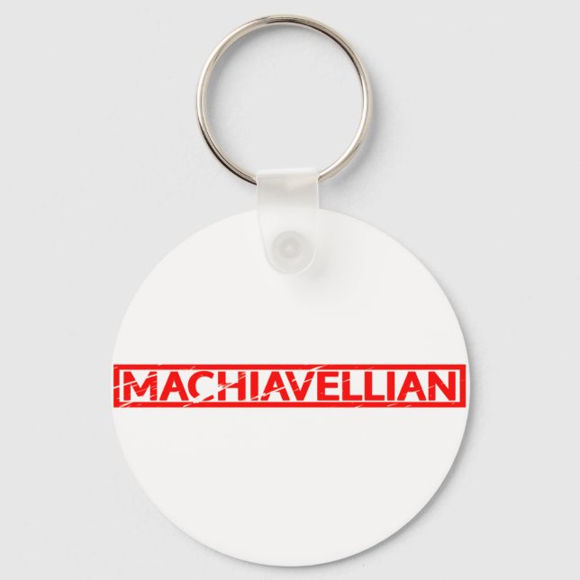 Porte-clés Timbre machiavélique (Recto)