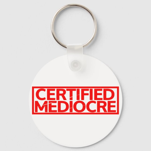 Porte-clés Timbre médiocre certifié (Recto)