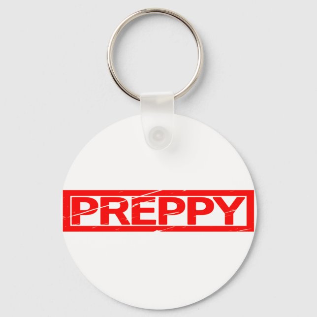 Porte-clés Timbre préppy (Recto)