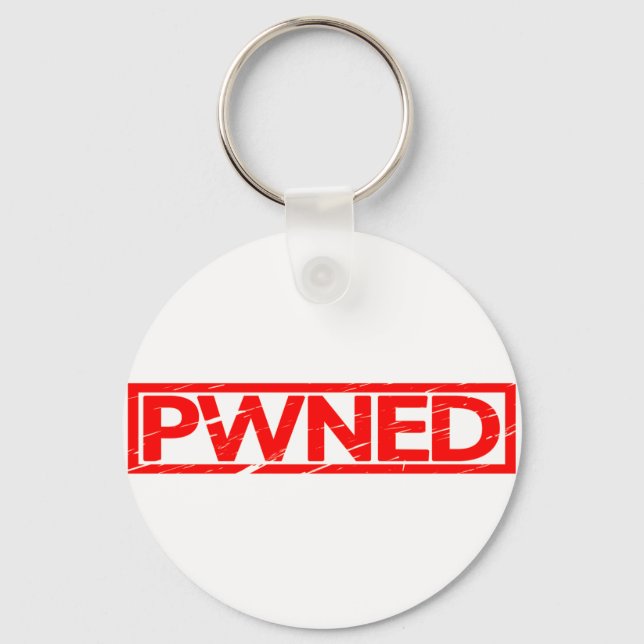 Porte-clés Timbré Pwned (Recto)