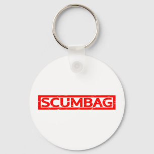 Porte-clés Timbre Scumbag