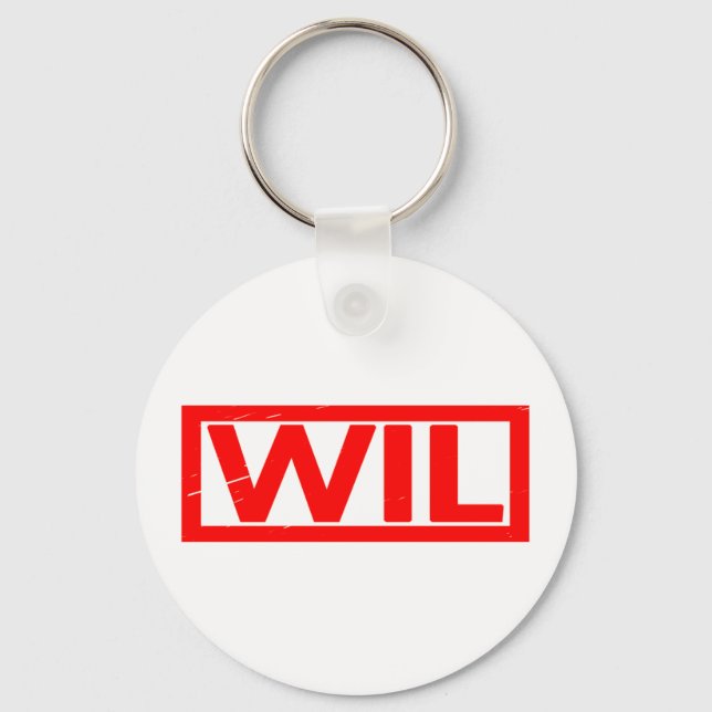 Porte-clés Timbre Wil (Recto)