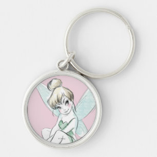 Porte-clés Tinker Bell   Pastel assis