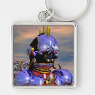 Porte-clés TITAN CYBORG PORTRAIT Blue Science Fiction, Scifi
