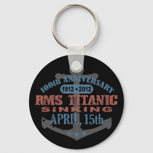 Porte-clés Titanic descendant l'anniversaire de 100 ans