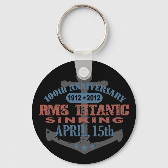 Porte-clés Titanic Sinking 100 ans Anniversaire (Recto)