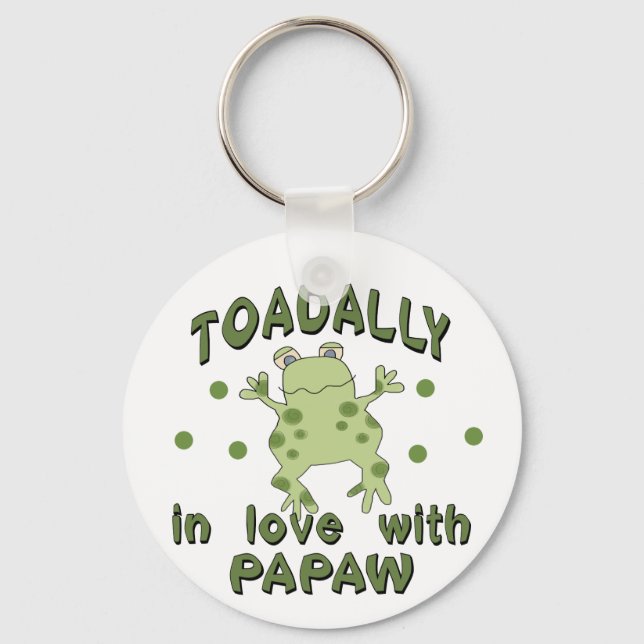 Porte-clés TOADALY Love Papaw Frog (Recto)