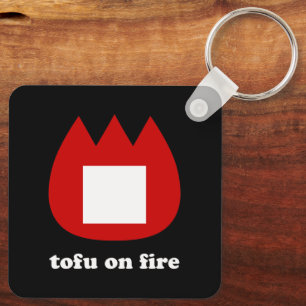 Porte-clés 📛 tofu en feu
