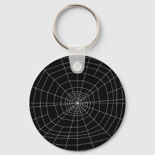 Porte-clés toile d'araignée en noir