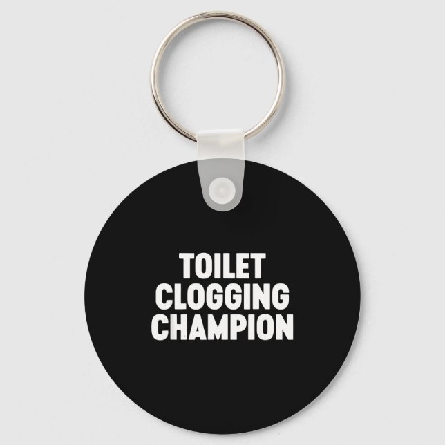 Porte-clés Toilet Clogging Chamon Funny Award Dad Jokes  (Recto)