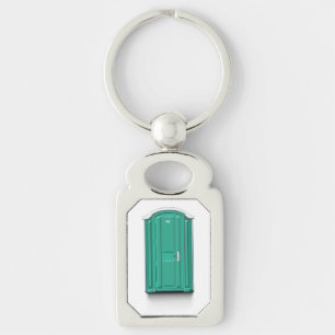 Porte-clés Toilette de Portable de turquoise