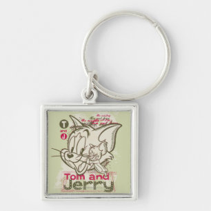 Porte-clés Tom et Jerry Pink et Green