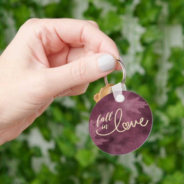 Porte-clés Tomber amoureux de l'automne | Mulberry Jewel et G (main)