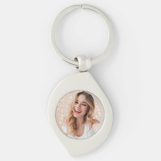 Porte-clés Ton visage pour un anniversaire (Devant)