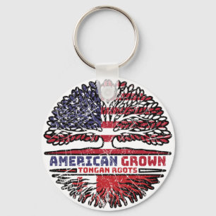 Porte-clés Tonga Tongan États-Unis Amérique États-Unis Arbre 