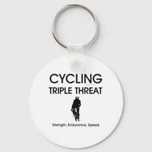 Porte-clés TOP Cyclisme triple menace