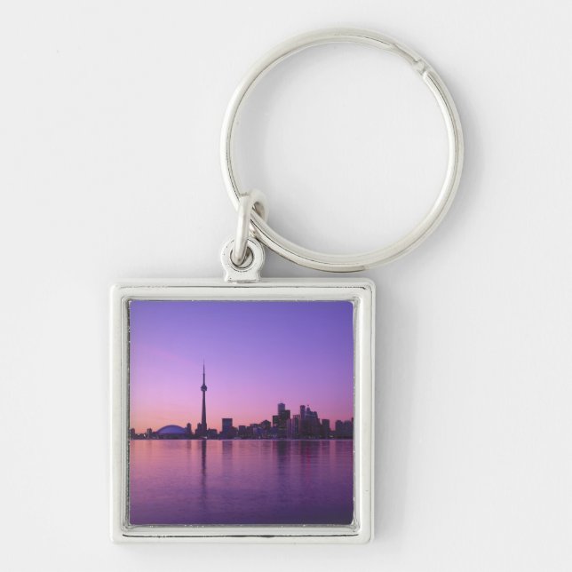 Porte-clés Toronto Skyline la nuit, Ontario, Canada (Devant)