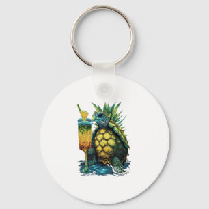 Porte-clés Tortue Tortues de mer hawaïennes Pineapple Aloha C
