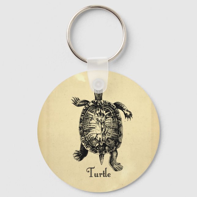 Porte-clés TORTUE vintage (Recto)
