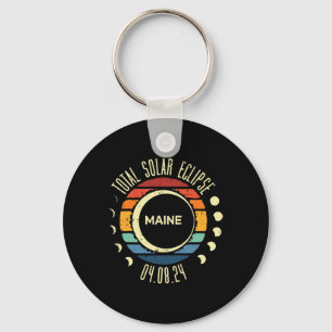 Porte-clés Total Solaire Eclipse Maine Vintage 04.08.24 Homme