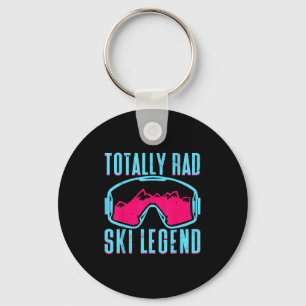 Porte-clés Totalement Rad, Retro Ski Goggles Vintage 80s 90s