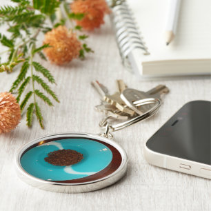 Porte-clés Touch of the Sea : A Cyan Bowl of Coffee