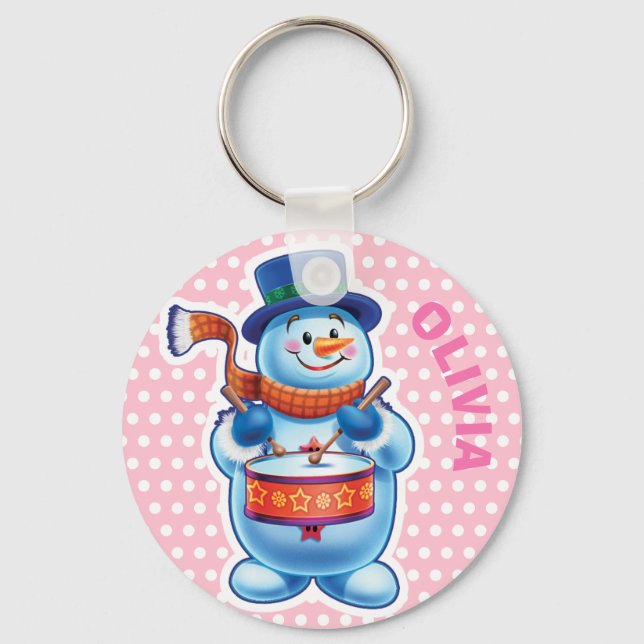 Porte-clés Touche personnalisée Anneau de Noël Personnages de (Recto)