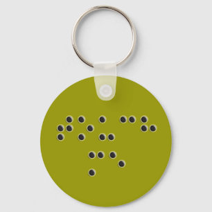 Porte-clés Touchez-moi porte - clé (braille)