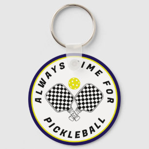 Porte-clés Toujours du temps pour les palettes de pickleball