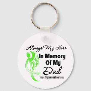 Porte-clés Toujours mon héros dans le papa de mémoire -