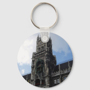 Porte-clés Tour de l'horloge de Munich Marienplatz