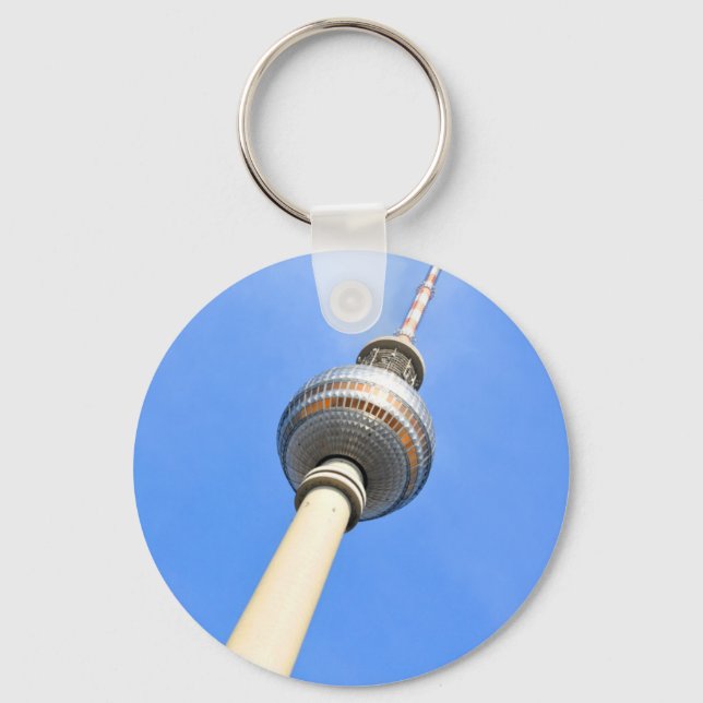 Porte-clés Tour de télévision (Fernsehturm) à Berlin, Allemag (Recto)