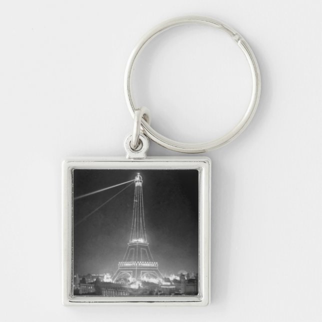 Porte-clés Tour Eiffel Paris France 1900 (Devant)