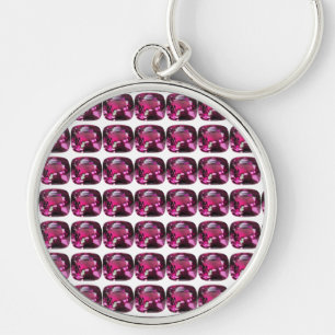 Porte-clés Tourmaline Gemstone rose