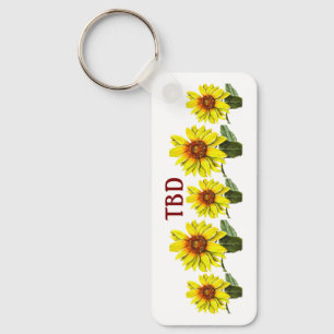 Porte-clés tournesol