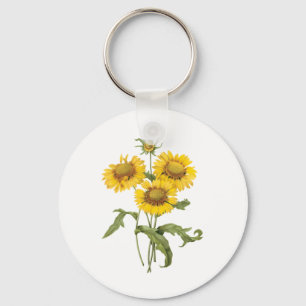 Porte-clés Tournesol floral vintage de Redoute